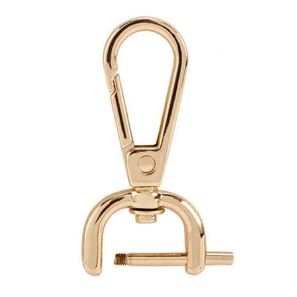 Cierres giratorios de langosta, cierres para bolsos, accesorios de cuero PU, cierres para llaveros, ganchos giratorios, clips de gatillo para correas , Oro de 16 mm 16mm Oro