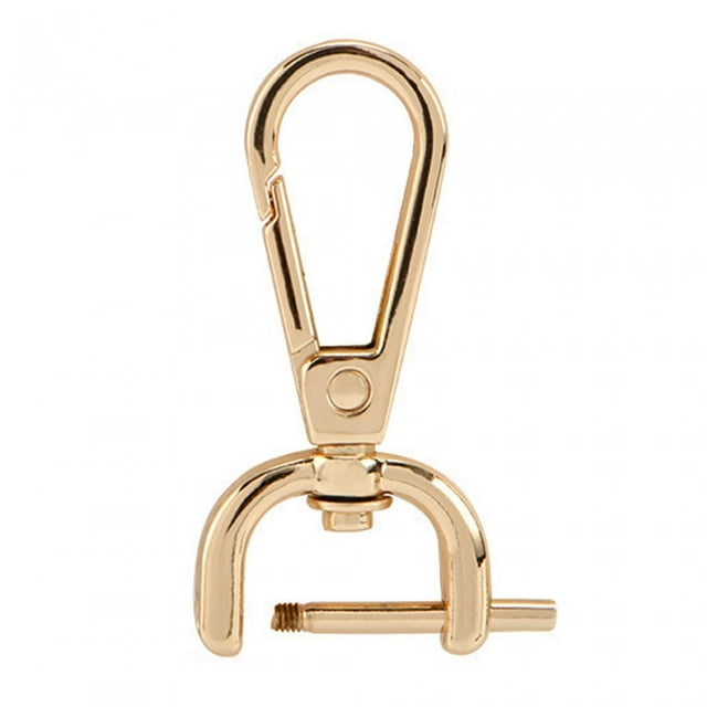 Clips Crochets Pivotants Détachables Fermoirs Mousqueton pour Bijoux DIY 16mm Or