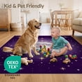 thumbnail image 4 of ODIKA 8'x10' Ultra-Soft Area Rug, Starry Stars Cosmic Galaxy Constellation Motif Swirl Abstract Purple Flowing None Washable, Bare feet friendly, Silk-Touch for Bedroom, Under Sectional, 4 of 7