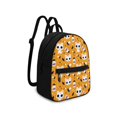 thumbnail image 2 of HELLHERO Halloween Mini Backpack with Cat Pattern, Zipper Closure Polyester Daypack for Daily Hangouts, Adjustable Strap Travel Backpack for Women, 2 of 8