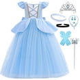 thumbnail image 1 of Disfraz de princesa Cenicienta de ITVTI para niñas de 3 a 4 años, 1 of 6