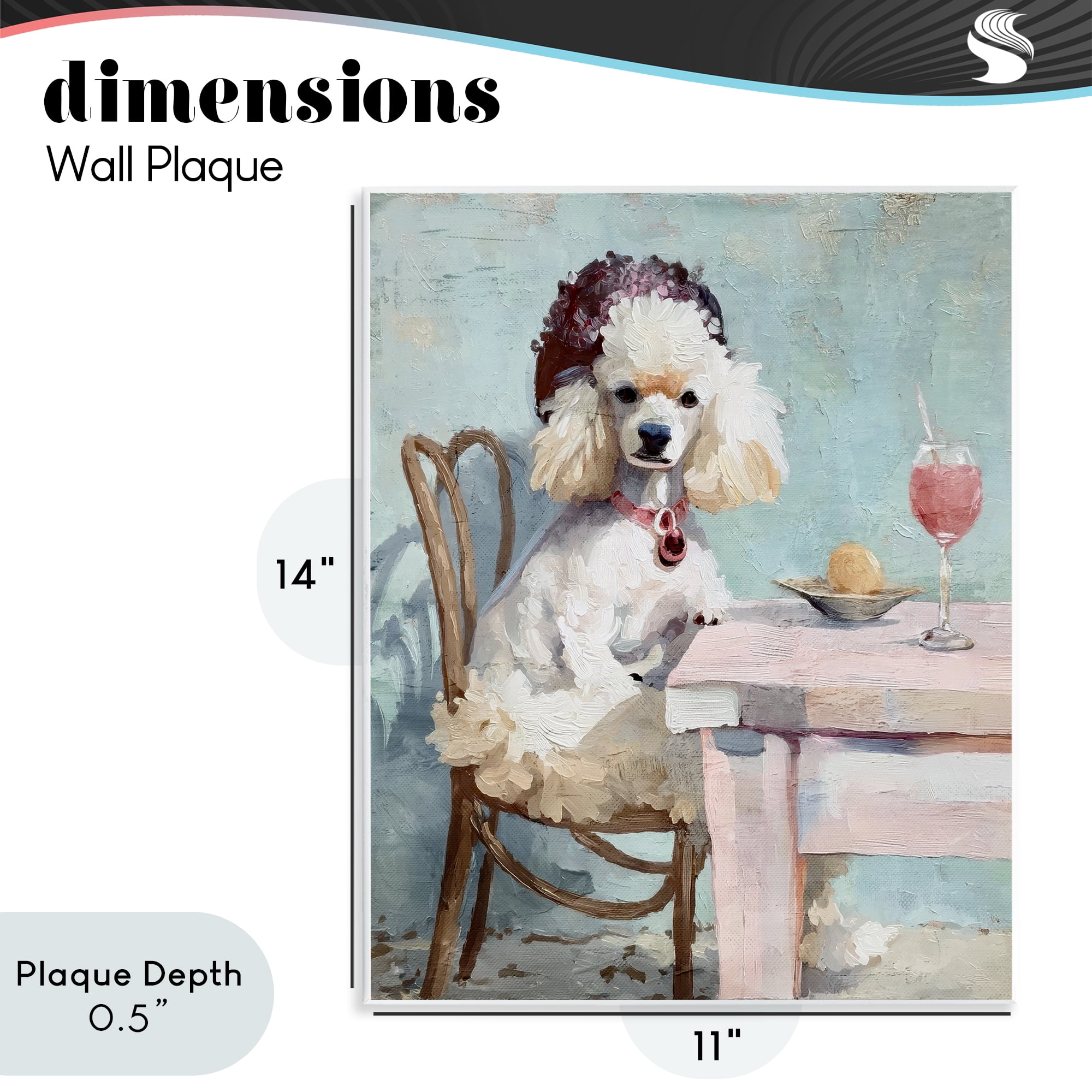 Stupell Industries Ladies Who Lunch Poodle Wall Plaque Art, design by Annabelle Hall