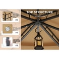thumbnail image 5 of MASTERCANOPY 9 x 9ft Patio Gazebo with Double Roof and Mesh Walls, Khaki, 5 of 8