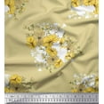 thumbnail image 1 of Soimoi Cotton Cambric Fabric Leaves & Wild Flower Floral Decor Fabric Printed Yard 56 Inch Wide, 1 of 1