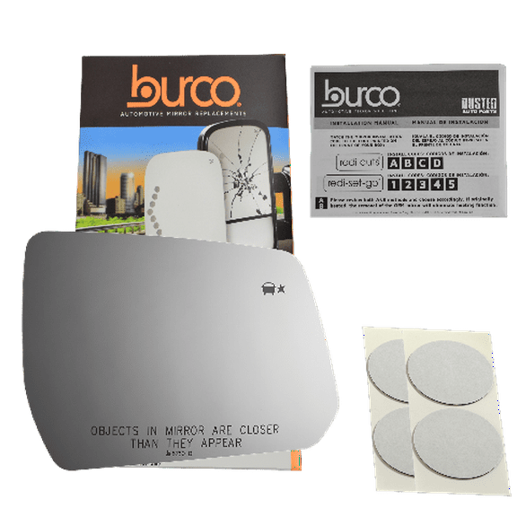 Fits 18-20 Traverse Right Pass Mirror Glass Lens w/Blind Spot Icon w/Adhesive