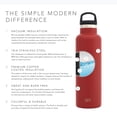 thumbnail image 2 of Simple Modern Ascent 12 oz Cherry Double Wall Vacuum Insulated Stainless Steel Water Bottle with Narrow Mouth and Screw Cap, 2 of 7