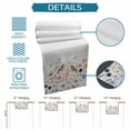 thumbnail image 6 of Spring Flowers Table Runner 108 Inches, Colored Birds Country Floral Leaves Botanical Bed Runner Dresser Scarves Tabletop for Indoor Outdoor Parties/Ceremony/Banquet, 13"x 108", 6 of 8