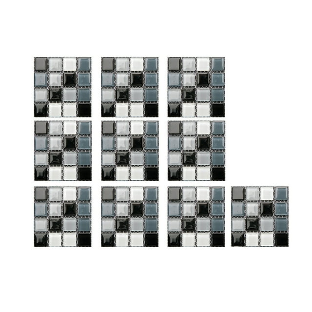 Peel and Stick Wall Tiles Diy Self-Adhesive Crystal Tile Sticker 10X10Cm Wall Sticker Tile Stickers Peel and Stick