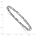 thumbnail image 2 of Primal Silver Sterling Silver Rhodium-plated Cubic Zirconia Bracelet, 2 of 4