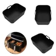thumbnail image 2 of Sinyiin 2PCS Rectangular Cooking Tray for Air Cooker Oven Microwave Safe Baking Pan, 2 of 12