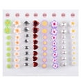 thumbnail image 2 of 8 Pcs Comfortable Pearl Diamond Waterdrop Flower Pedicure Tool Toe Silicone Separator 03, 2 of 6