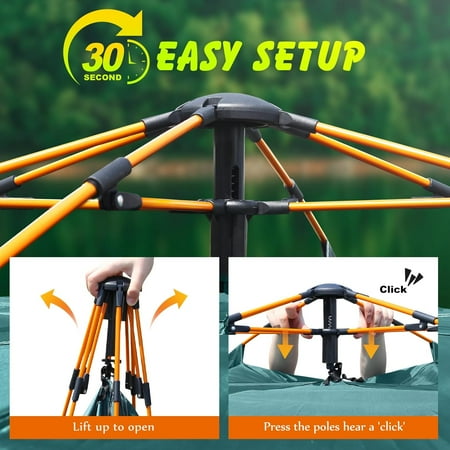 2-3 Person Camping Tent Automatic Pop-Up Tents for Camping