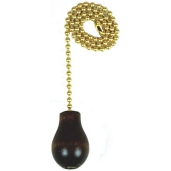 Specialty Hardw 60318 12 in. Ceiling Fan Pull Chain With Walnut Wooden Knob