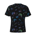 thumbnail image 6 of Vsdgher Gamepads Print Men's Dry Fit Mesh Athletic Shirts Moisture Wicking Tennis T-Shirt Tops, 6 of 9