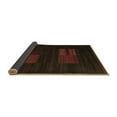 thumbnail image 2 of Ahgly Company Indoor Square Abstract Brown Contemporary Area Rugs, 5' Square, 2 of 4