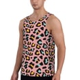 thumbnail image 2 of Fotbe Leopard Pattern Men's Quick Dry Workout Tank Top Gym Muscle Tee Fitness Bodybuilding Sleeveless T Shirt Breathable Workout Shirt-Small, 2 of 9