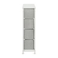 thumbnail image 6 of Flash Furniture Harris 4-Drawer Dresser Storage Tower with Wood Top, White, 6 of 11