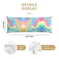thumbnail image 3 of PAYOHTO Cute Cartoon Girly Pastel Colors Long Body Pillowcase 20x60 inch Premium Plush Fabric with Hidden Zipper, 3 of 8