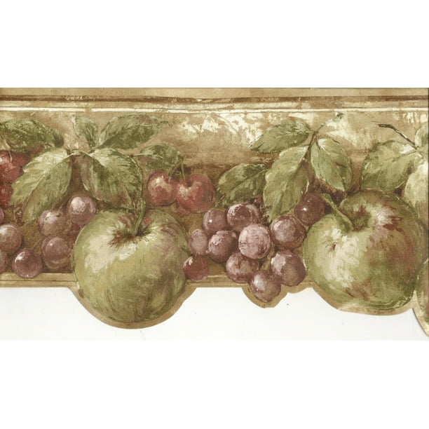 878756 Grapes Fruit Wallpaper Border - Walmart.com - Walmart.com