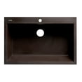 thumbnail image 5 of ALFI brand AB3322DI-C Chocolate 33" Single Bowl Drop In Granite Composite Kitchen Sink, 5 of 11