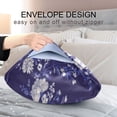 thumbnail image 4 of Satin Pillowcase Home Luxury Envelope Pillowcases Soft And Smooth White Navy Blue, 4 of 6