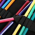 thumbnail image 5 of Uxcell Handmade 24 Slots Roll Up Pencil Case, Canvas Pencil Wrap Pouch Pen Holder Organizer White, 5 of 6