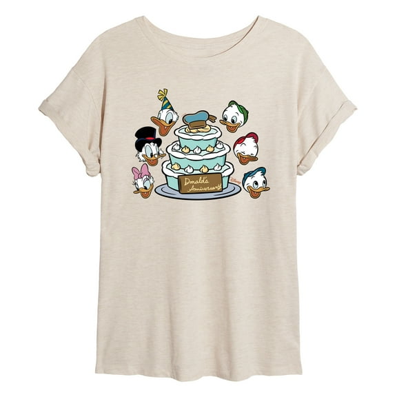 Disney - Donald Duck & Family - Donald's Anniversary - Women's Oversized T-Shirt