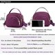 thumbnail image 4 of sac Bandoulire Pour Tlphone Pour Femme (violet), Sac Bandoulire Pour Fille En Nylon Avec Fermeture Clair, Portefeuille Mobile Fermeture Clair, 4 of 5