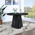 thumbnail image 2 of Meridian Furniture Bernada Black Wood and Oak Veneer Dining Table, 2 of 13
