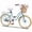 Green, variant on Dolonm 20" Kids Bike for Ages 7-10, Lightweight High-Carbon Steel Frame Cruiser Bike, Girls Bicycle with Wicker Basket & Rear Seat, No Training Wheels, Purple
