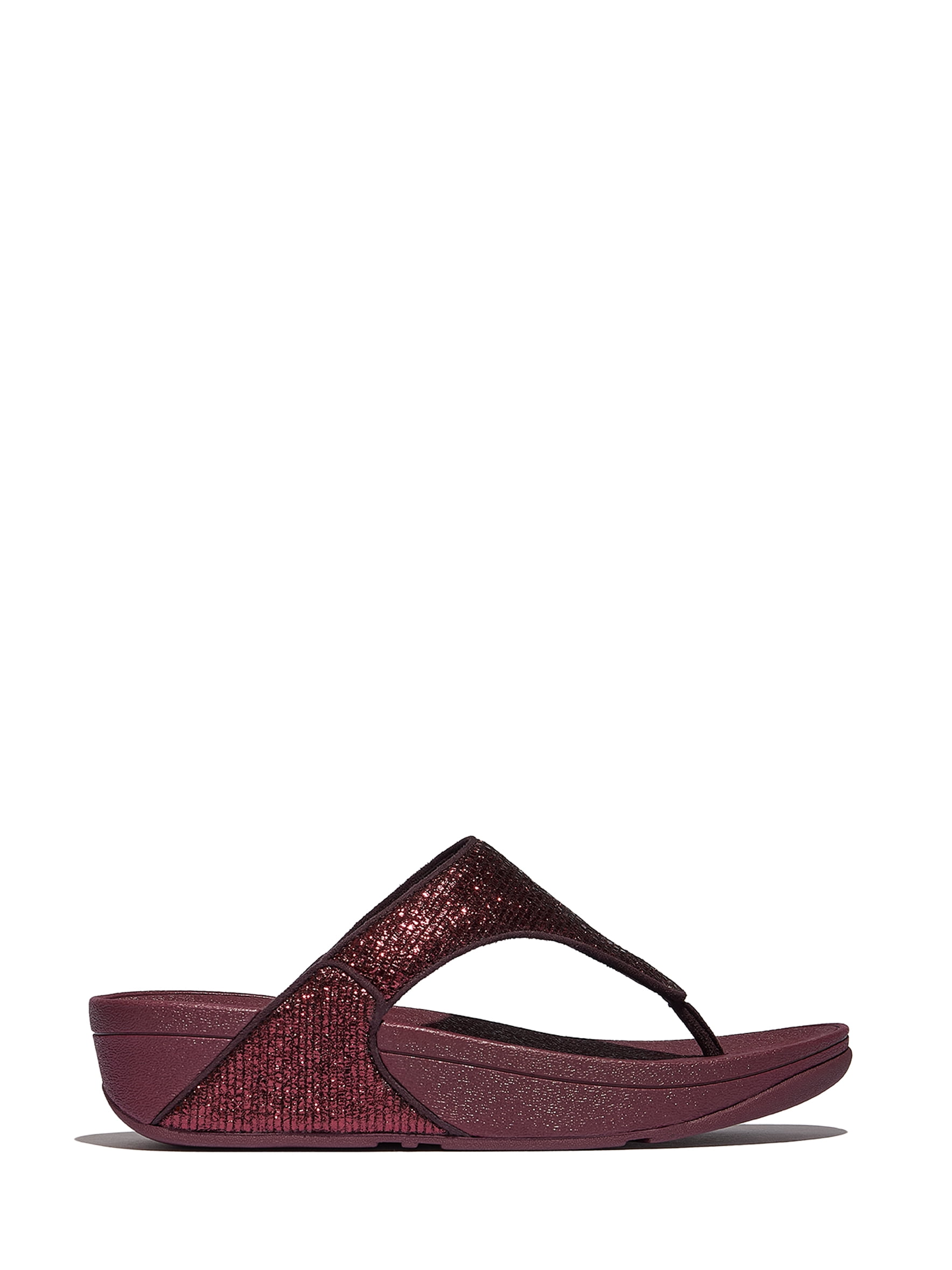 Fitflop Women's Lulu Crinkled-Shimmer Toe-Post Sandals