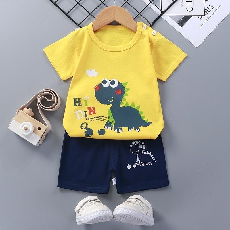Ropa Para Bebe Conjunto Verano Bebé Piezas Camiseta Rayas Y