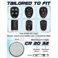thumbnail image 2 of 2025 Latest Model Key Fob Battery Replacement for Cadillac, 2PCs CR2032 Batteries for Car, 2 of 5