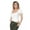 White, variant on Women's Scoopneck Short Sleeve Seamless Bodysuit, White