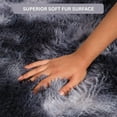 thumbnail image 5 of IR Imperial Rooms Shaggy Rug 4x6ft Area Rug for Bedroom Faux Fur Shag for Living Room Grey Tie Dye, 5 of 9