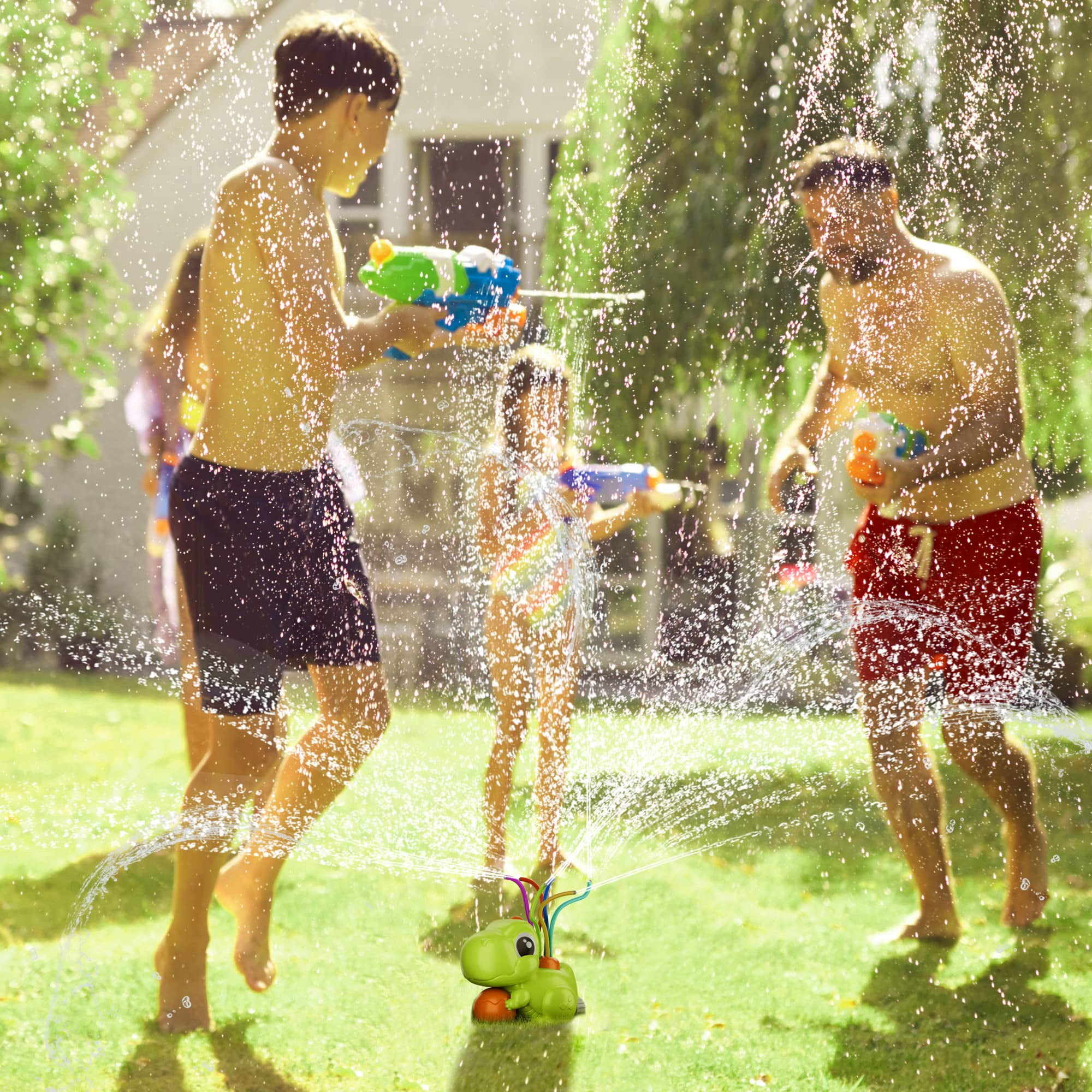 SALYWEE Sprinkler Outdoor Toy, Shower Toy, Cartoon Design, Fun Shape, Portable Summer Courtyard Lawn Water Toy, Party & Bathroom