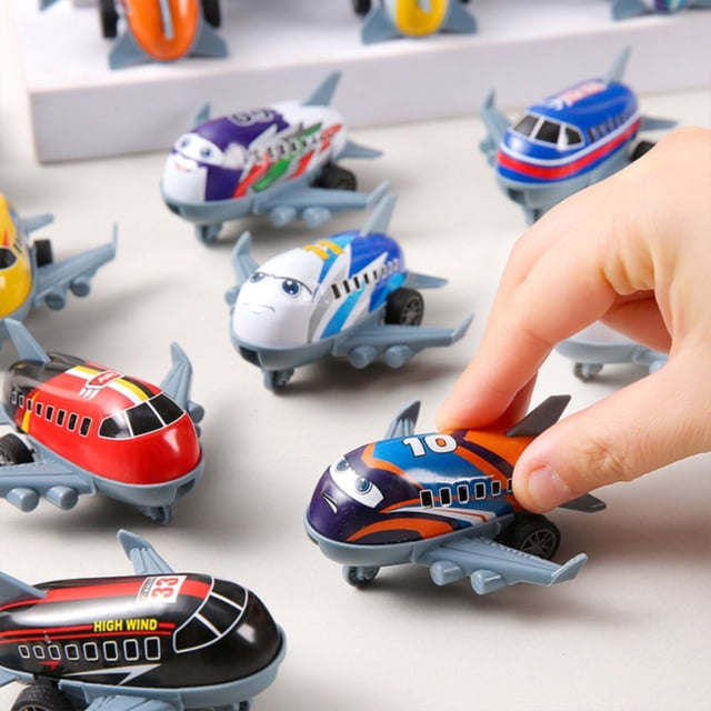 Simulation de Roulage Petit Aéronef Jouet d'Aéronef en Alliage pour Enfants à Rétrofriction Modèle en Métal Petit Aéronef