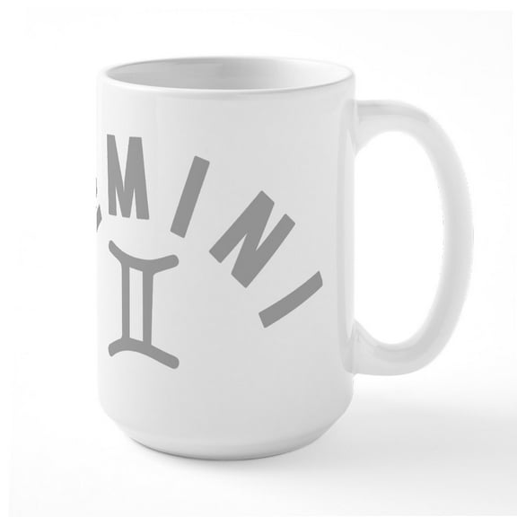 CafePress - Gemini - 15 oz Ceramic Large White Novelty Mug