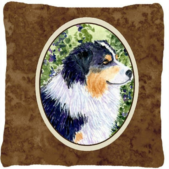Carolines Treasures SS8737PW1414 Australian Shepherd Decorative Fabric Pillow