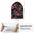 thumbnail image 2 of Yiaed Orchids Flowers Print Winter Beanie for Men Women, Fleece Lined Beanie Soft Warm Knit Hat Ski Stocking Cuffed Ca, 2 of 6
