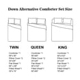 thumbnail image 5 of HGMart Bedding Comforter Set Bed In A Bag – 5 Pieces Luxury Microfiber Bedding Sets – 100% Polyester Bedroom Comforters, Twin Size, Striped Grey, 5 of 5