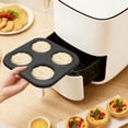 thumbnail image 5 of FUYGRCJ 4 Pack 4 Cup Muffin Pan, Bakeware Non-stick Cupcake Baking Pan, Air Fryer Mini Pie Pans, Heavy Duty Carbon Steel Muffin Tray, Standard Baking Mould Tin Tray for Oven Baking, 5 of 11