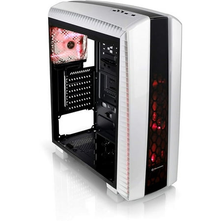 Thermaltake - Versa ATX Mid-Tower Case - Black/White