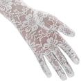 thumbnail image 5 of Blanco - Guantes de Novia Guantes de Novia de Encaje Guantes de Boda Cortos Blancos Guantes de Ceremonia para Mujer Resistentes a los Rayos UV Iglesia Fiesta Guantes de Conducir Vintage Guantes de Con, 5 of 5