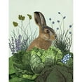 thumbnail image 3 of Fab Funky 12x14 Black Modern Framed Museum Art Print Titled - Cabbage Patch Rabbit 3, 3 of 5