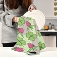 thumbnail image 6 of Saint Patrick Shamrock Dish Towels for Kitchen Soft Tea Towel Set of 4 Absorbent Dishcloths Hand Towels for Drying Dish Cloths 28" x 18" Washcloth Gift, 6 of 7