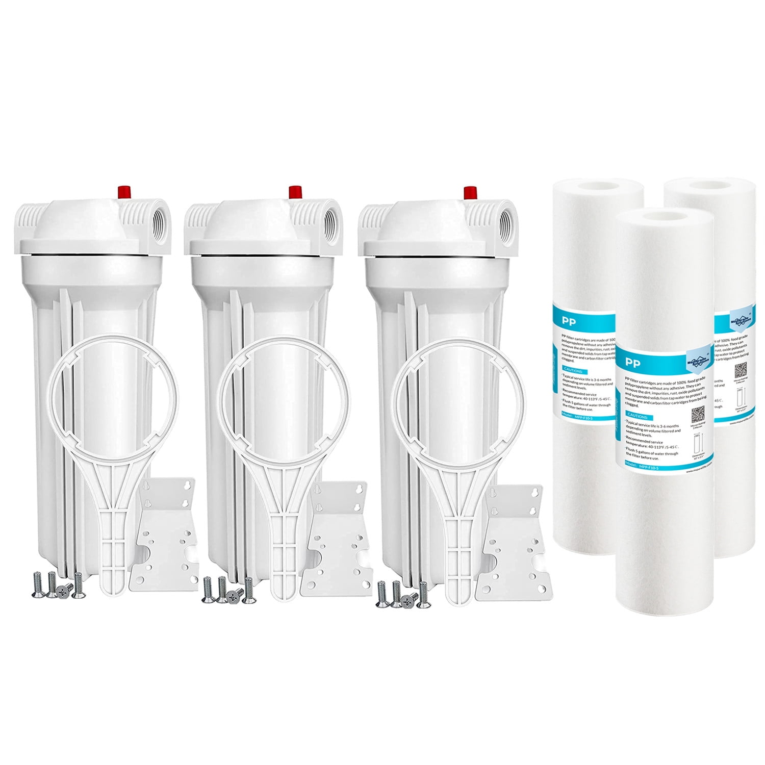 10 Inch Whole House Water Filter Housing System Sediment Replacement