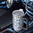 thumbnail image 6 of 40oz Pioneer Flower Floral Print Pattern Insulated Tumbler with Handle, BPA-Free Leak Proof Lid and Straws, Double Wall Vacuum, Hot 12h/Cold 34h, 6 of 6