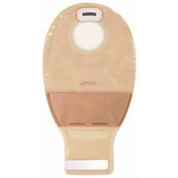 Convatec Pouch Ostomy Drain Transparent - 416798BX - Green - Medium stoma opening, 10 Each / Box