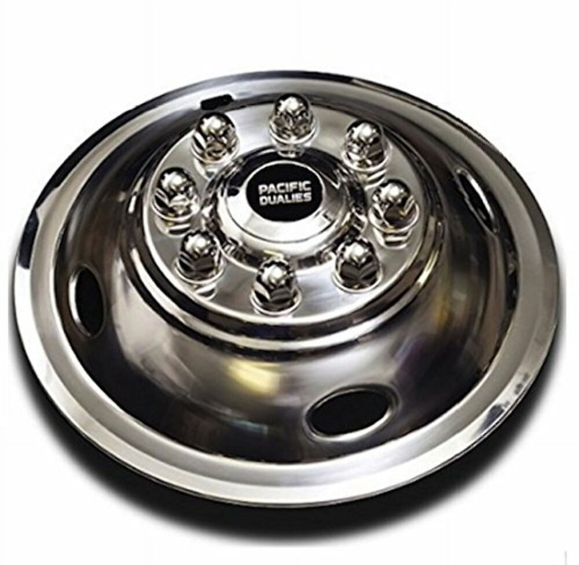 Pacific Dualies 49-1608 Polished 16 Inch 8 Lug Stainless Steel Wheel  Simulator